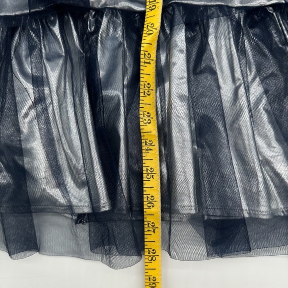 Silver Gray Tiered Ruffled Dress - Picture 9 of 11